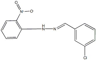 3-chlorobenzaldehyde {2-nitrophenyl}hydrazone Struktur