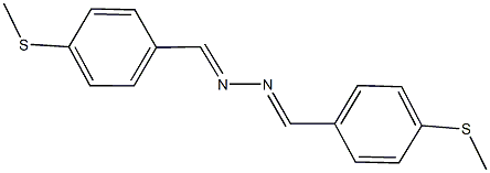 4-(methylsulfanyl)benzaldehyde [4-(methylsulfanyl)benzylidene]hydrazone Struktur