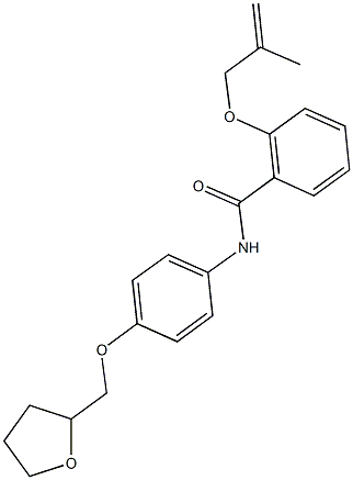 2-[(2-methyl-2-propenyl)oxy]-N-[4-(tetrahydro-2-furanylmethoxy)phenyl]benzamide Struktur