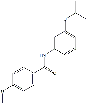 N-(3-isopropoxyphenyl)-4-methoxybenzamide Struktur