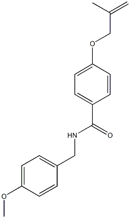 N-(4-methoxybenzyl)-4-[(2-methyl-2-propenyl)oxy]benzamide Struktur