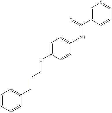 N-[4-(3-phenylpropoxy)phenyl]nicotinamide Struktur