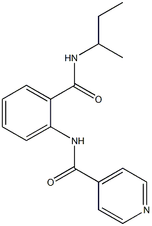 N-{2-[(sec-butylamino)carbonyl]phenyl}isonicotinamide Struktur