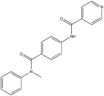 N-{4-[(methylanilino)carbonyl]phenyl}isonicotinamide Struktur