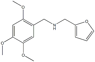 N-(2-furylmethyl)-N-(2,4,5-trimethoxybenzyl)amine Struktur