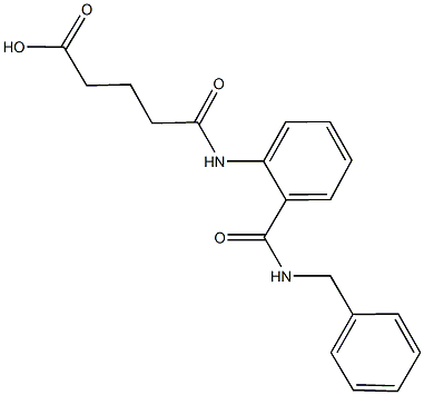 5-{2-[(benzylamino)carbonyl]anilino}-5-oxopentanoic acid Struktur