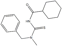 N-benzyl-N'-(cyclohexylcarbonyl)-N-methylthiourea Struktur