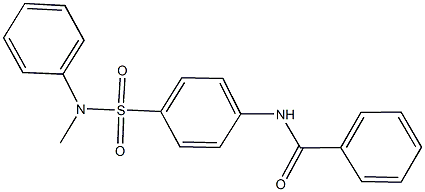 N-{4-[(methylanilino)sulfonyl]phenyl}benzamide Struktur