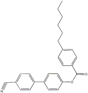 4'-cyano[1,1'-biphenyl]-4-yl 4-hexylbenzoate Struktur