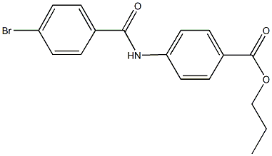 propyl 4-[(4-bromobenzoyl)amino]benzoate Struktur