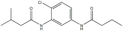 N-[5-(butyrylamino)-2-chlorophenyl]-3-methylbutanamide Struktur