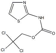 2,2,2-trichloroethyl 1,3-thiazol-2-ylcarbamate Struktur