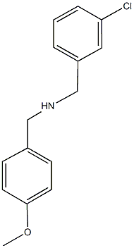 N-(3-chlorobenzyl)(4-methoxyphenyl)methanamine Struktur