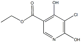 ethyl 5-chloro-4,6-dihydroxynicotinate Struktur