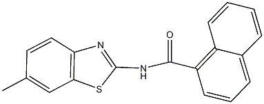 N-(6-methyl-1,3-benzothiazol-2-yl)-1-naphthamide Struktur