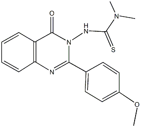 N'-(2-(4-methoxyphenyl)-4-oxo-3(4H)-quinazolinyl)-N,N-dimethylthiourea Struktur