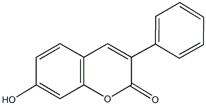 7-hydroxy-3-phenyl-2H-chromen-2-one Struktur