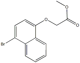 methyl [(4-bromo-1-naphthyl)oxy]acetate Struktur