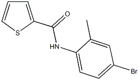 N-(4-bromo-2-methylphenyl)-2-thiophenecarboxamide Struktur