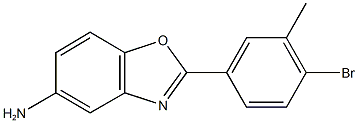 2-(4-bromo-3-methylphenyl)-1,3-benzoxazol-5-ylamine Struktur