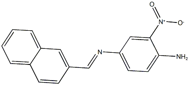 N~4~-(2-naphthylmethylene)-2-nitro-1,4-benzenediamine Struktur