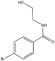 4-bromo-N-(2-hydroxyethyl)benzamide Struktur