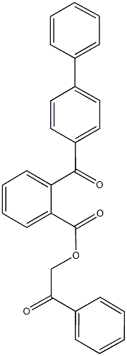 2-oxo-2-phenylethyl 2-([1,1'-biphenyl]-4-ylcarbonyl)benzoate Struktur