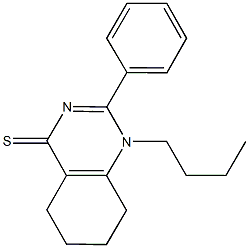 1-butyl-2-phenyl-5,6,7,8-tetrahydro-4(1H)-quinazolinethione Struktur