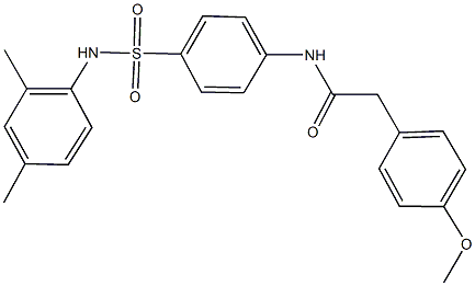 N-{4-[(2,4-dimethylanilino)sulfonyl]phenyl}-2-(4-methoxyphenyl)acetamide Struktur