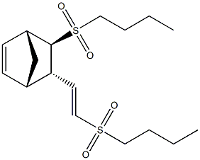 5-(butylsulfonyl)-6-[2-(butylsulfonyl)vinyl]bicyclo[2.2.1]hept-2-ene Struktur