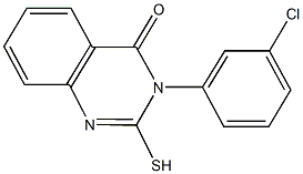 3-(3-chlorophenyl)-2-thioxo-2,3-dihydro-4(1H)-quinazolinone Struktur