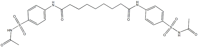 N~1~,N~9~-bis{4-[(acetylamino)sulfonyl]phenyl}nonanediamide Struktur