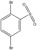 1,4-dibromo-2-(dioxidosulfanyl)benzene Struktur