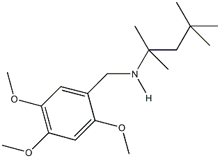 N-(1,1,3,3-tetramethylbutyl)-N-(2,4,5-trimethoxybenzyl)amine Struktur