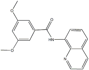 3,5-dimethoxy-N-(8-quinolinyl)benzamide Struktur