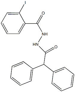 N'-(2-iodobenzoyl)-2,2-diphenylacetohydrazide Struktur