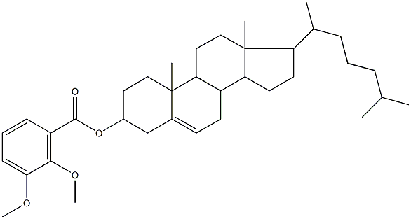 cholest-5-en-3-yl 2,3-dimethoxybenzoate Struktur