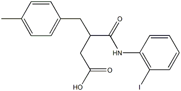 4-(2-iodoanilino)-3-(4-methylbenzyl)-4-oxobutanoic acid Struktur