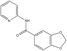 N-(2-pyridinyl)-1,3-benzodioxole-5-carboxamide Struktur