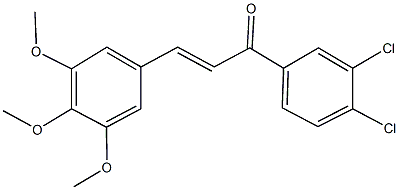 1-(3,4-dichlorophenyl)-3-(3,4,5-trimethoxyphenyl)-2-propen-1-one Struktur