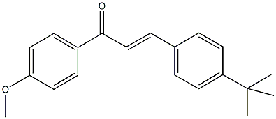 3-(4-tert-butylphenyl)-1-(4-methoxyphenyl)-2-propen-1-one Struktur