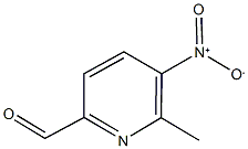 5-nitro-6-methyl-2-pyridinecarbaldehyde Struktur