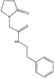 2-(2-oxo-1-pyrrolidinyl)-N-(2-phenylethyl)acetamide Struktur