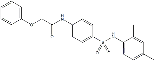 N-{4-[(2,4-dimethylanilino)sulfonyl]phenyl}-2-phenoxyacetamide Struktur