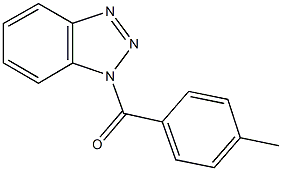 1-(4-methylbenzoyl)-1H-1,2,3-benzotriazole Struktur