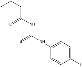 N-butyryl-N'-(4-iodophenyl)thiourea Struktur