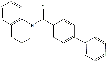 1-([1,1'-biphenyl]-4-ylcarbonyl)-1,2,3,4-tetrahydroquinoline Struktur