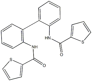 N-{2'-[(thien-2-ylcarbonyl)amino][1,1'-biphenyl]-2-yl}thiophene-2-carboxamide Struktur