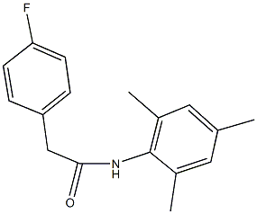 2-(4-fluorophenyl)-N-mesitylacetamide Struktur