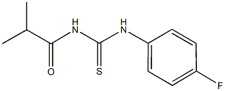 N-(4-fluorophenyl)-N'-isobutyrylthiourea Struktur